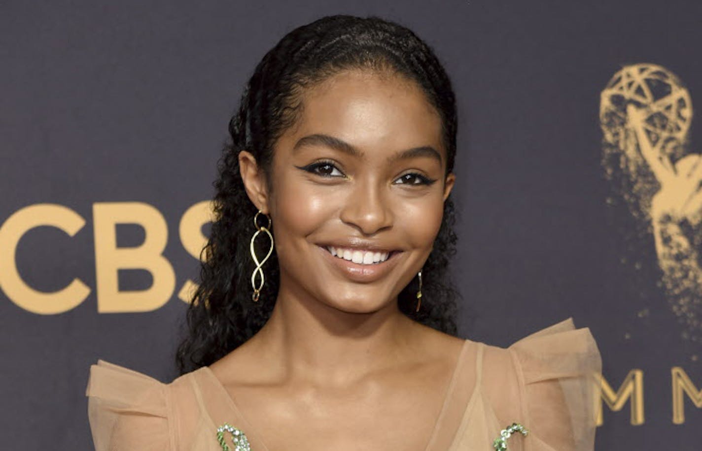 Yara Shahidi arrives at the 69th Primetime Emmy Awards on Sept. 17 at the Microsoft Theater in Los Angeles.