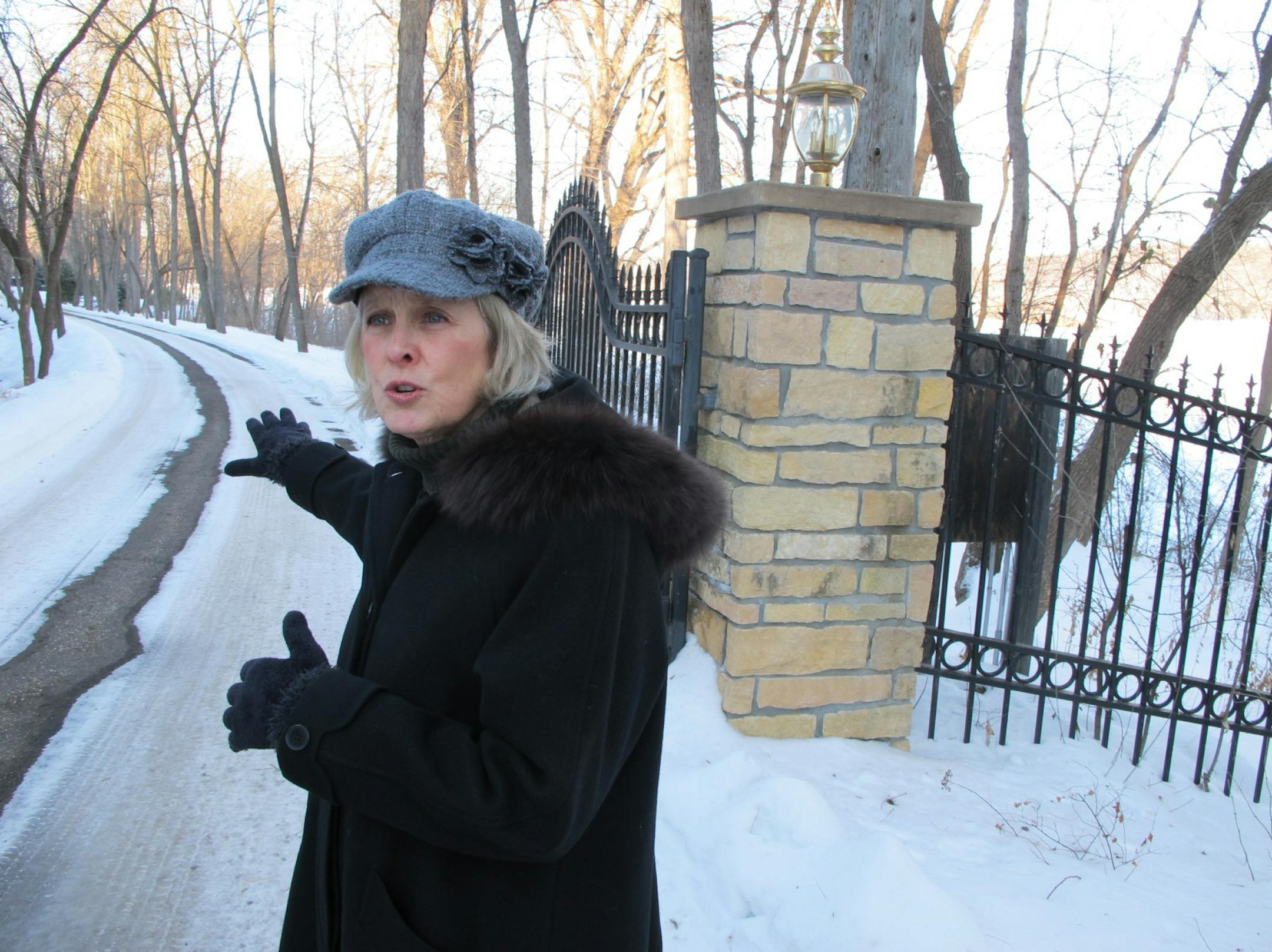 Jane Harper, Washington County's principal planner, shows the lane into the Aiple property north of Stillwater. She has engineered 18 land acquisition projects since 2000.