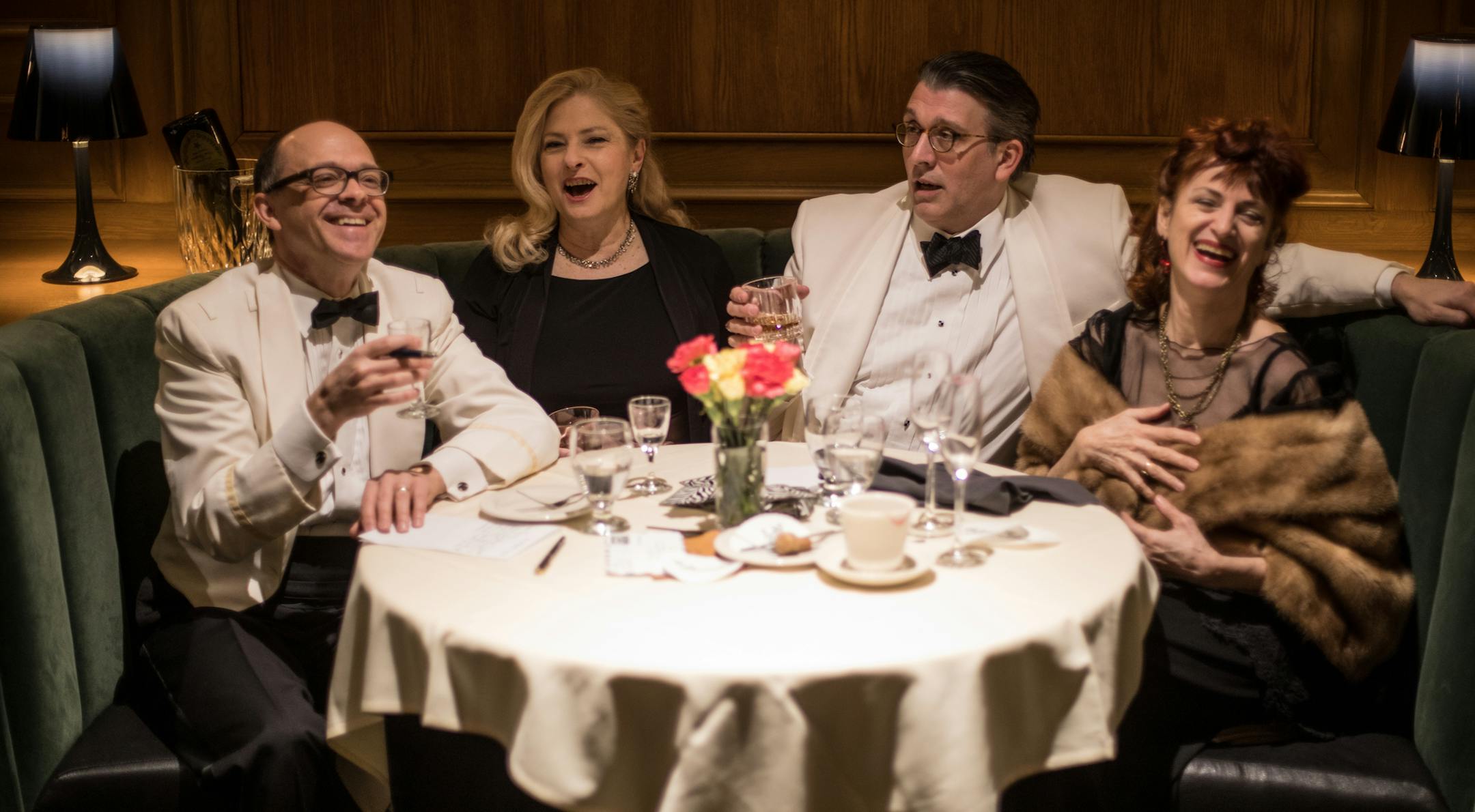 There's a place for (from left) Dan Chouinard, Prudence Johnson, Bradley Greenwald and Diana Grasselli: Open Eye Figure Theatre, for a musical salute to Leonard Bernstein, "Dear Lenny."