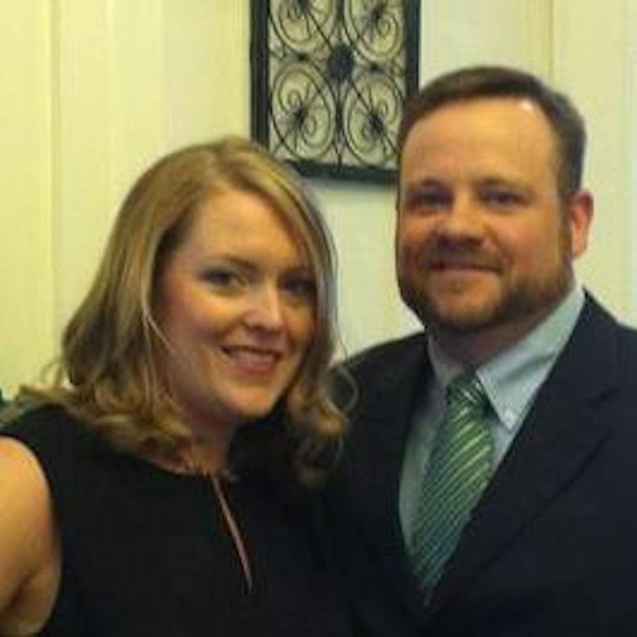 Meghan Marrer, of St. Cloud, and Adam Andrew. They are locked down in the Watertown neighborhood.