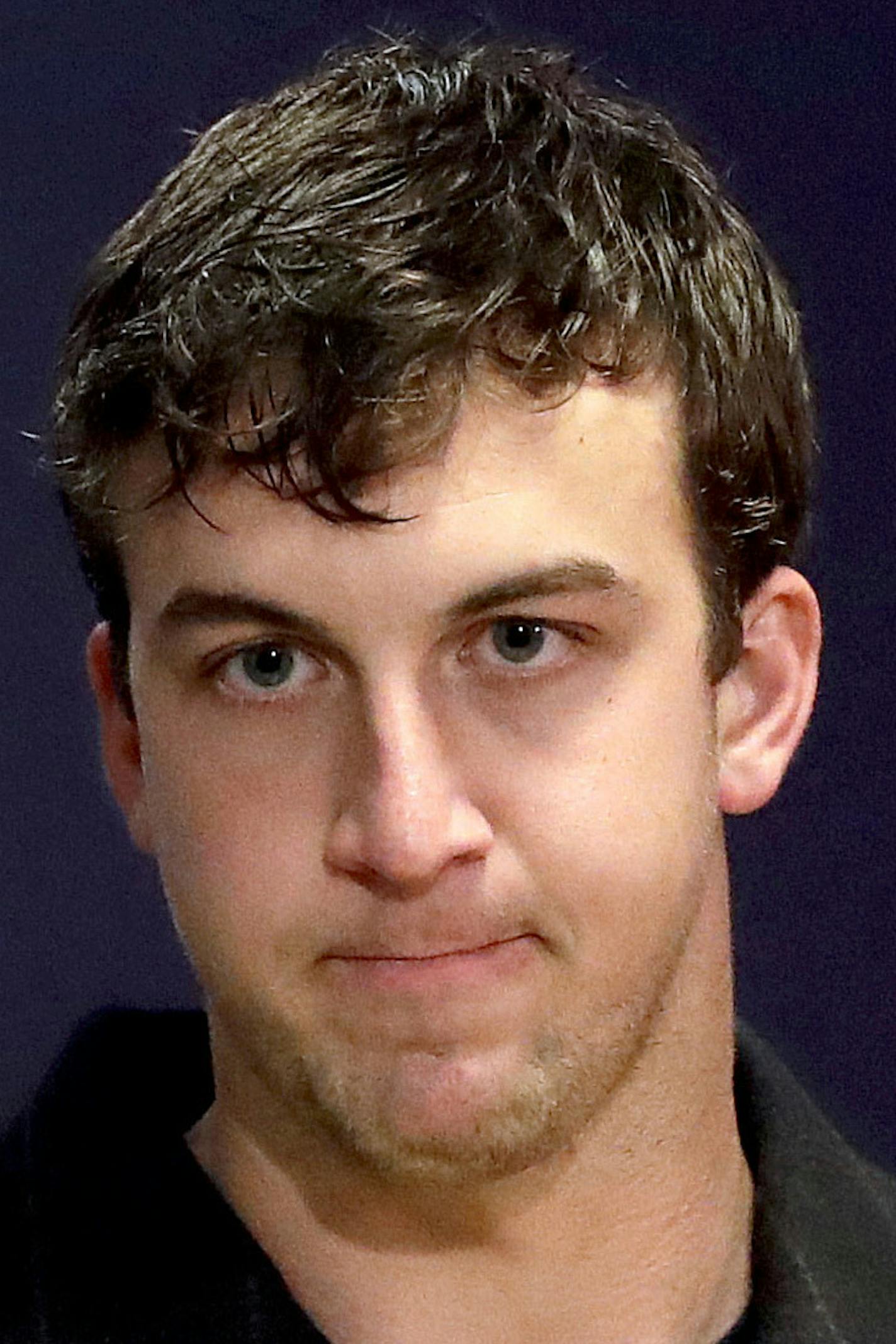 FILE - In this Nov. 27, 2016, file photo, Denver Broncos quarterback Trevor Siemian speaks after an NFL football game against the Kansas City Chiefs, in Denver. Veteran running back Justin Forsett arrived Wednesday, Dec. 7, 2016, to bolster the Broncos' battered backfield, but the big question is whether quarterback Trevor Siemian will return this weekend against Tennessee. (AP Photo/Jack Dempsey, File)