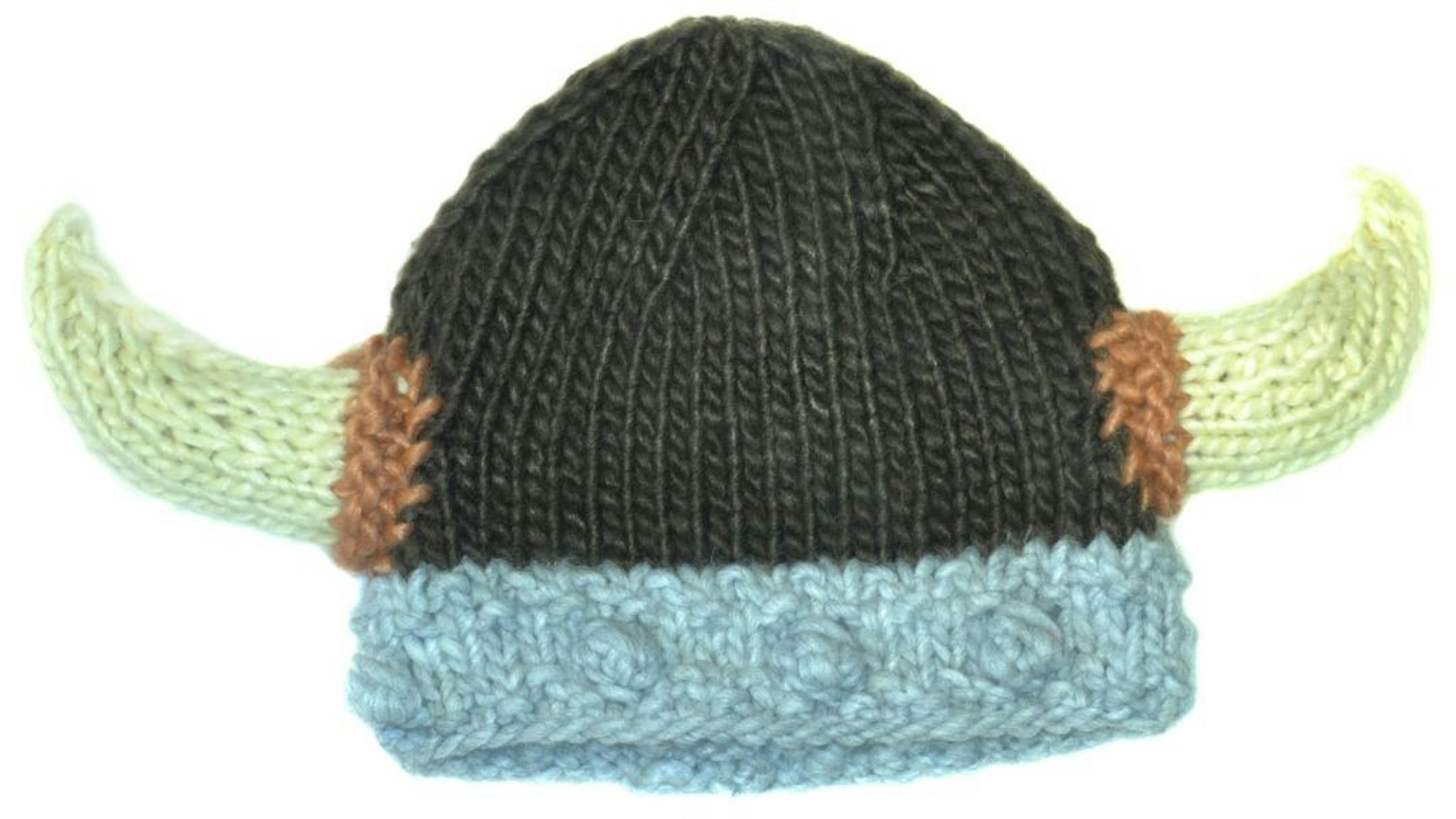 Knit Viking Beanie by Me-in-Mind, $20, 310 E. Hennepin Av., Mpls. and City Center, skyway, 40 S. 7th St., Mpls., 888-623-8123, pacifieronline.com
