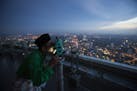 A Malaysian Islamic authority performs the "Rukyah Hilal Syawal," the sighting of the new moon to determine the Eid Al-Fitr celebrations, in Kuala Lum