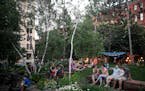 The scene at Mears Park Thursday night as live music was performed nearby. ] AARON LAVINSKY &#xef; aaron.lavinsky@startribune.com This decade is on tr