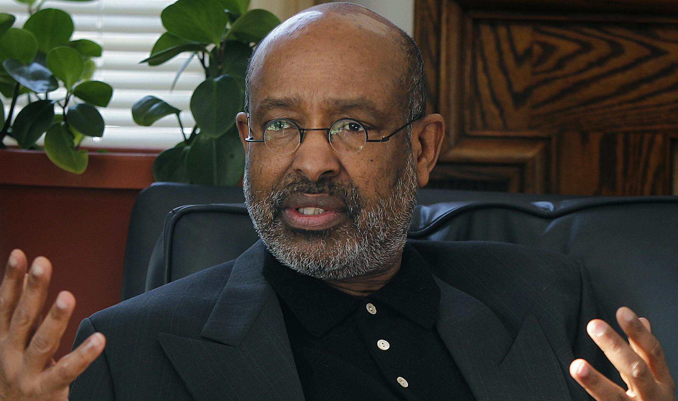 "To be of the same race doesn't mean you have the same culture," said Macalester professor Ahmed Samatar as he addressed the culture clash between Somalis and African-Americans from his St. Paul, MN home, Wednesday, February 20, 2013. (ELIZABETH FLORES/STAR TRIBUNE) ELIZABETH FLORES &#x2022; eflores@startribune.com