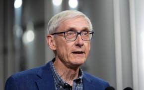 FILE - Wisconsin Gov. Tony Evers speaks Thursday, Jan. 25, 2024, in Superior, Wis.