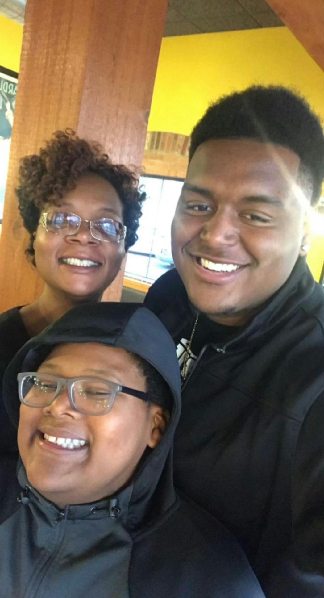 Vederian lowe, his younger brother Vydalis (whom he now has guardianship of) and their mother Veneka Cockrell before her passing 