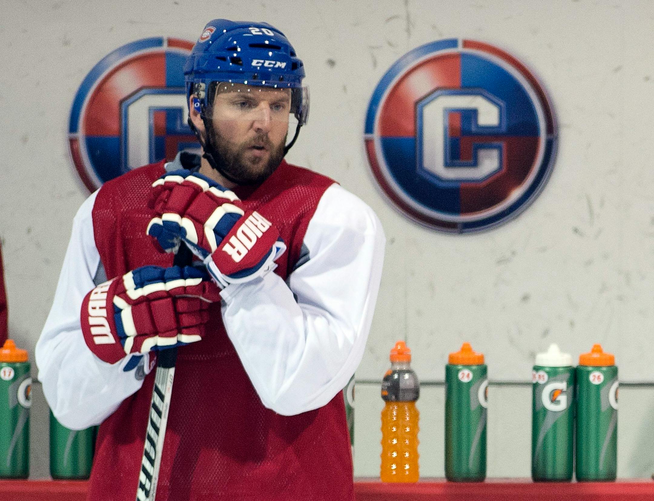 Thomas Vanek was traded twice during the 2013-14 season, finishing with Montreal.