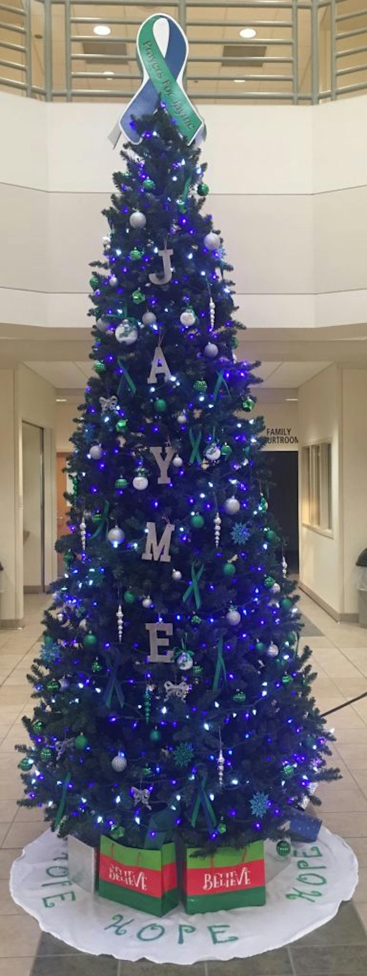 The small town of Barron, Wis., has found ways to keep the memory of a missing 13-year-old girl close this holiday. In the County Justice Center, the clerk of court's office staff wrote Jayme Closs's name across their Christmas tree and decorated it with messages like "hope" and "believe."