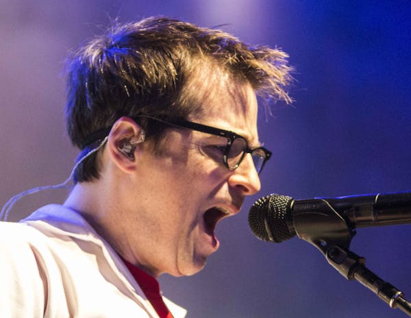 Rivers Cuomo of Weezer performs at The Tabernacle on Saturday, Dec. 6, 2014, in Atlanta. (Photo by Katie Darby/Invision/AP) ORG XMIT: INVW