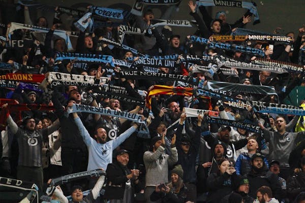 Minnesota United supporters celebrated their team's victory over Portland in the season opener on March 1. The Loons got off to a 2-0 start before MLS