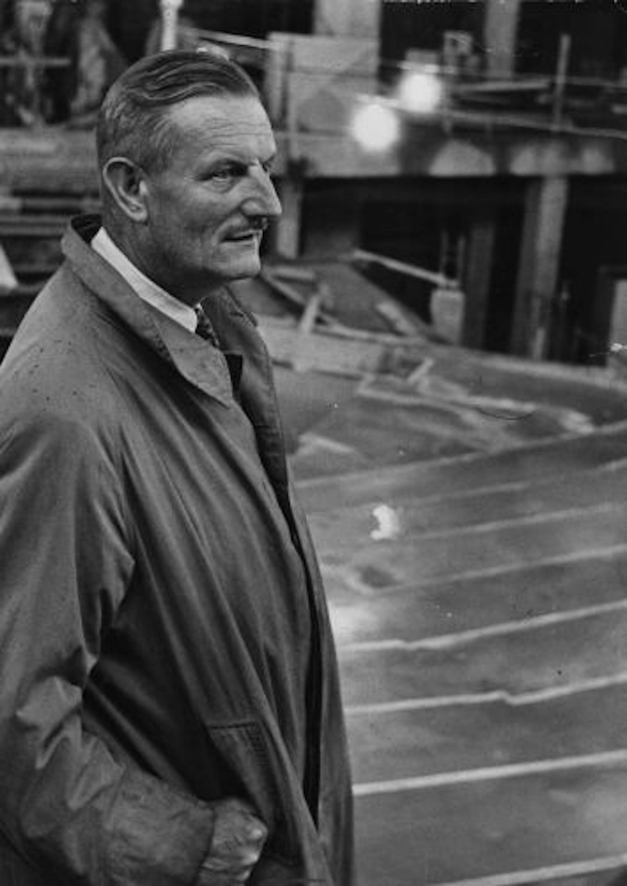 Tyrone Guthrie, 1962, at Guthrie site