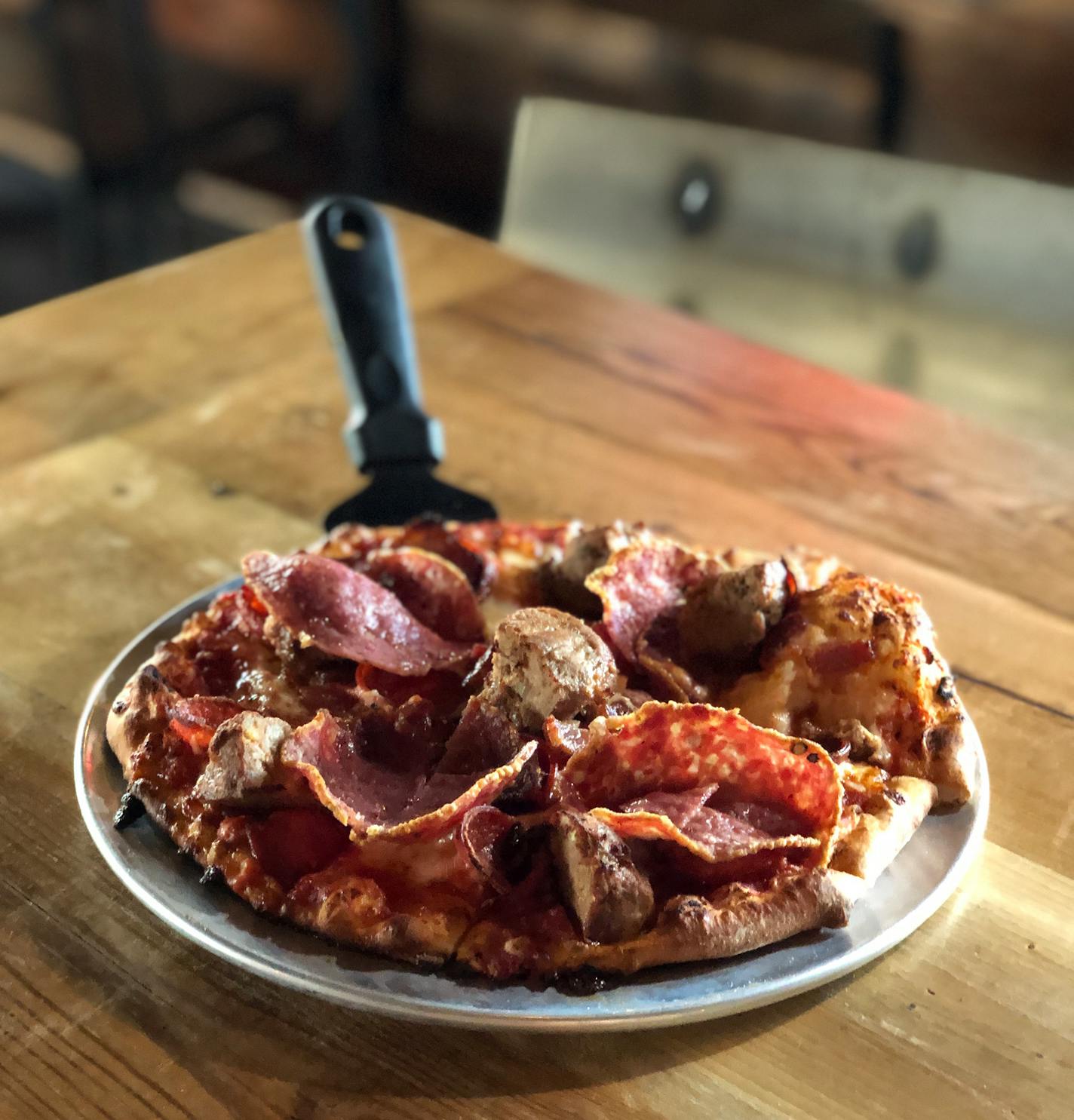 The Gluttonous Pizza from Pizzeria Social in Apple Valley. Nicole Hvidsten, Star Tribune