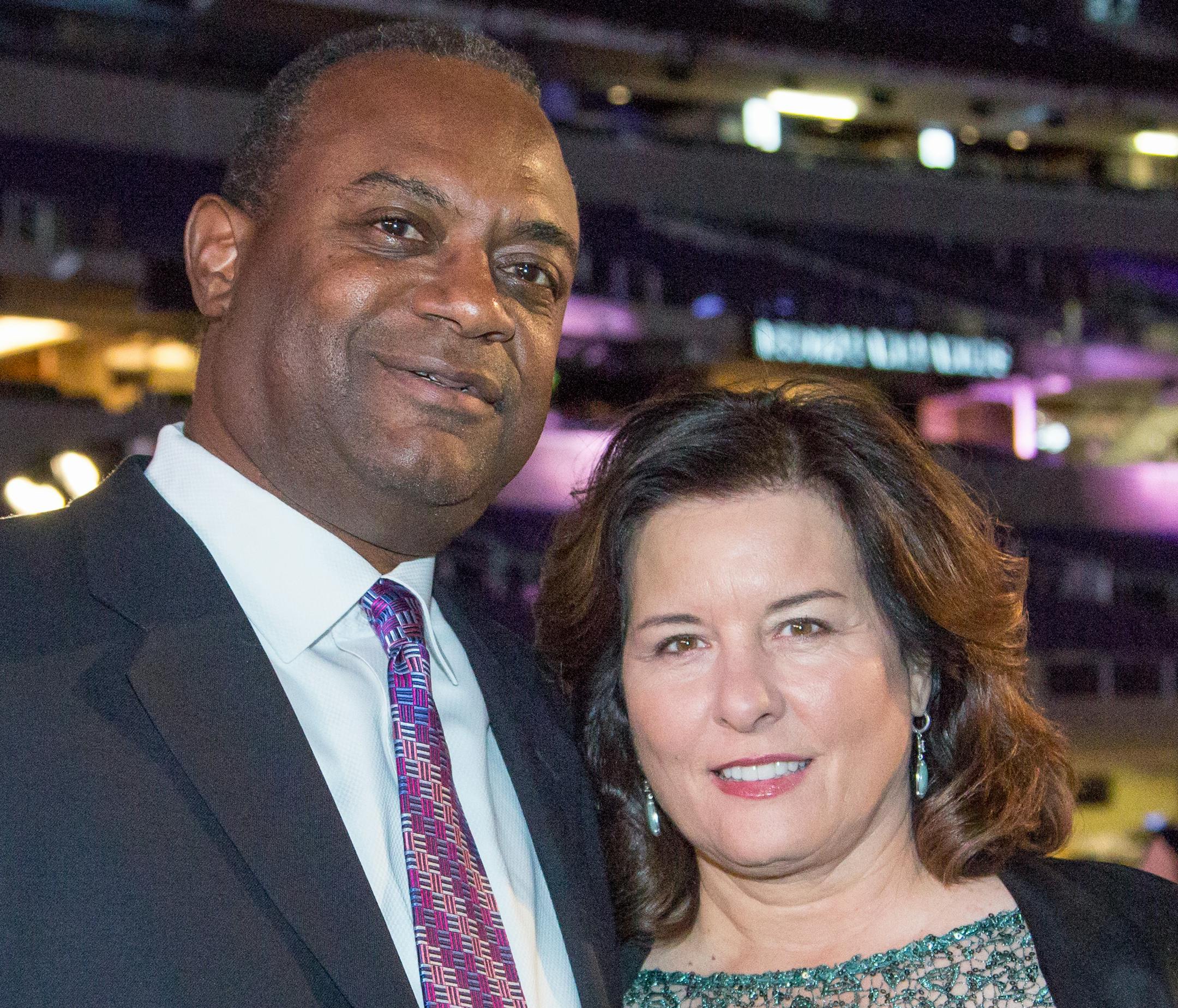 Bruce and Cindy Scott attend the HCMC Light Up the Night Gala at US Bank Stadium. [ Special to Star Tribune, photo by Matt Blewett, Matte B Photography, matt@mattebphoto.com, December 2, 2016, Hennepin County Medical Center Light up the Night Gala, US Bank Stadium, Minneapolis, Minnesota, SAXO 1002449430, 010117FACES