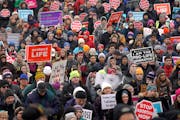Hundreds gathered on the steps of the State Capitol Tuesday for the Minnesota Citizens Concerned for Life (MCCL) March for Life. The annual march, hel