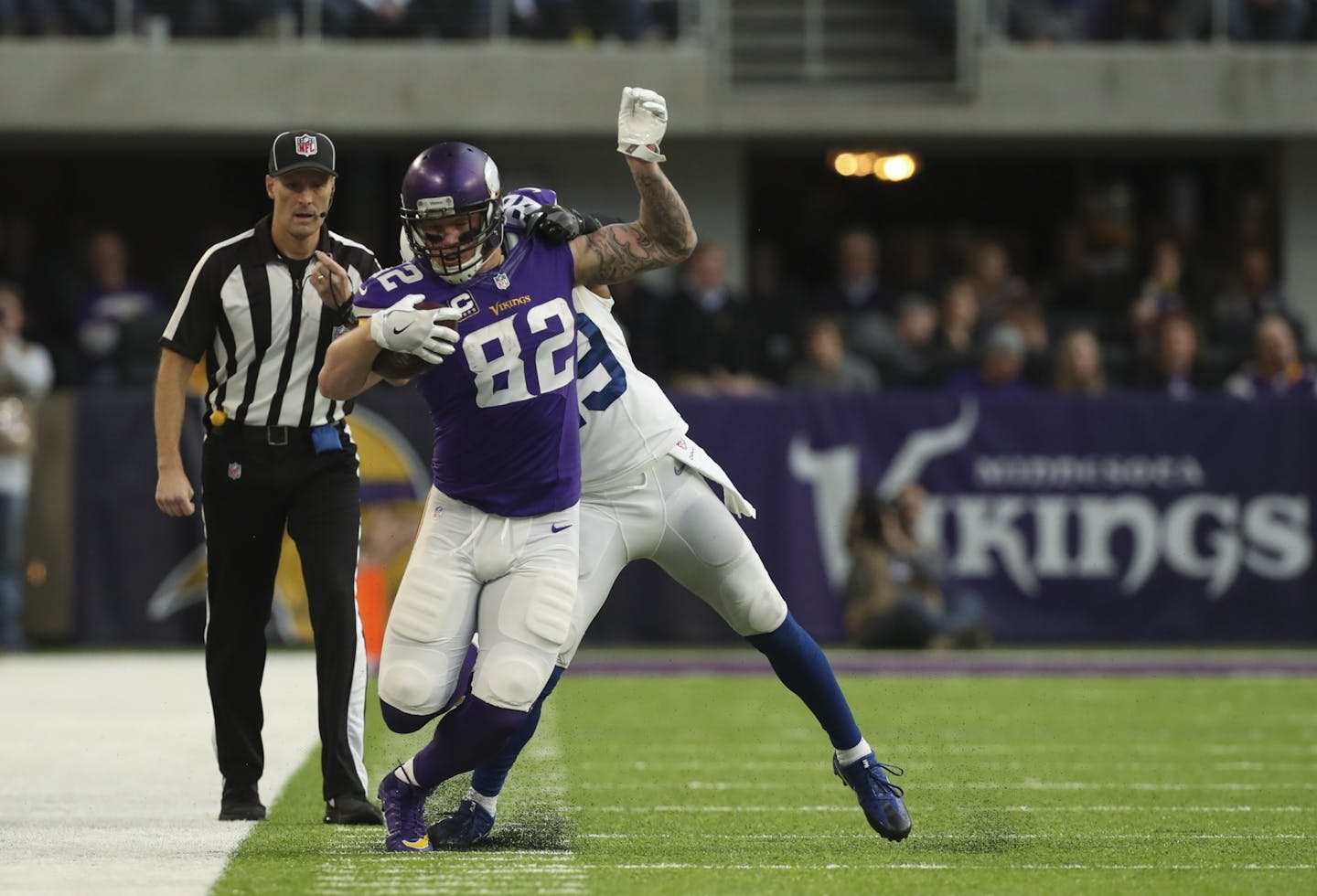 Vikings tight end Kyle Rudolph (82)