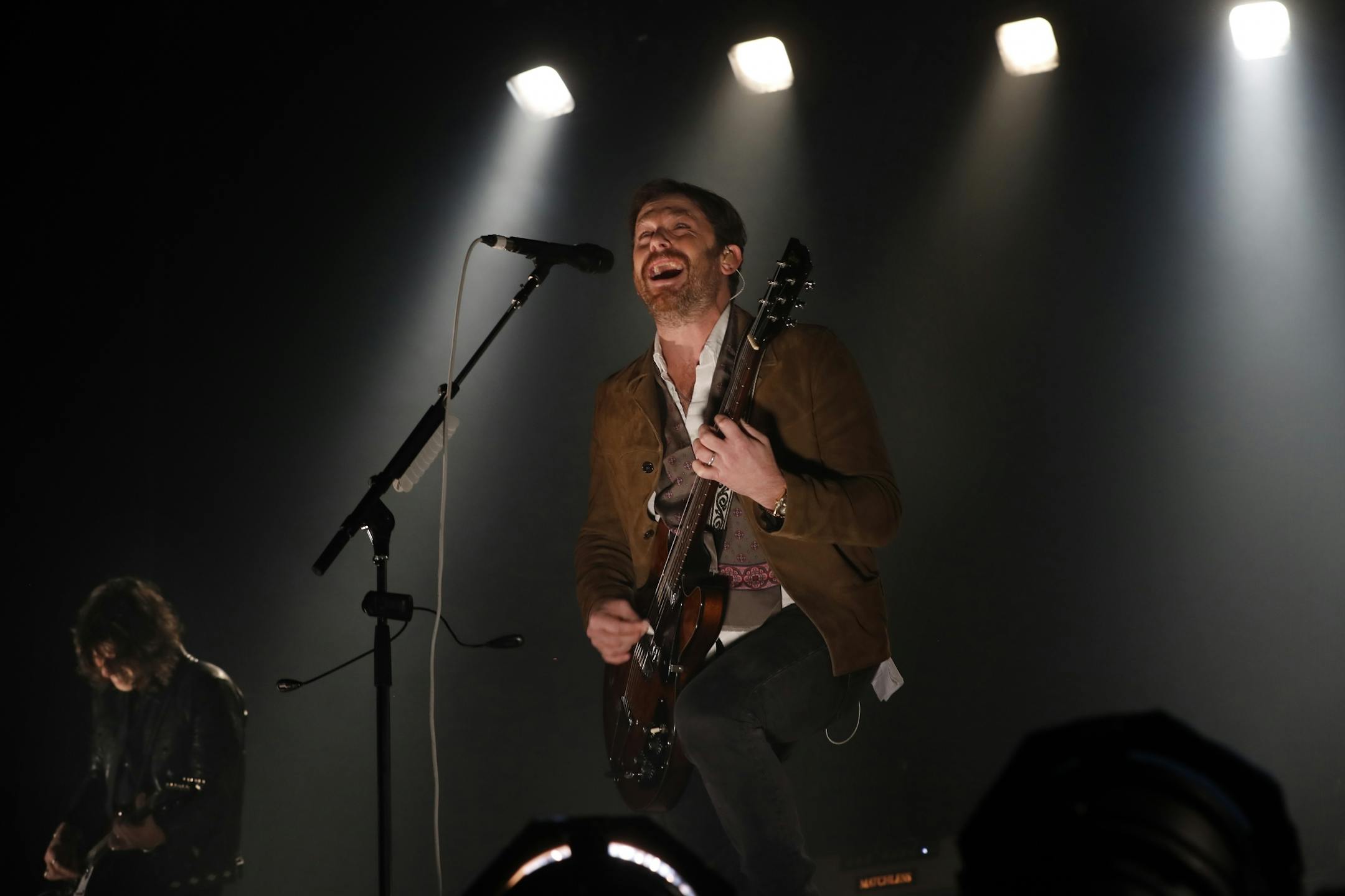 Caleb Followill is the lead singer of The Kings of Leon. They took over the Xcel Energy Center as the main attraction for the night.