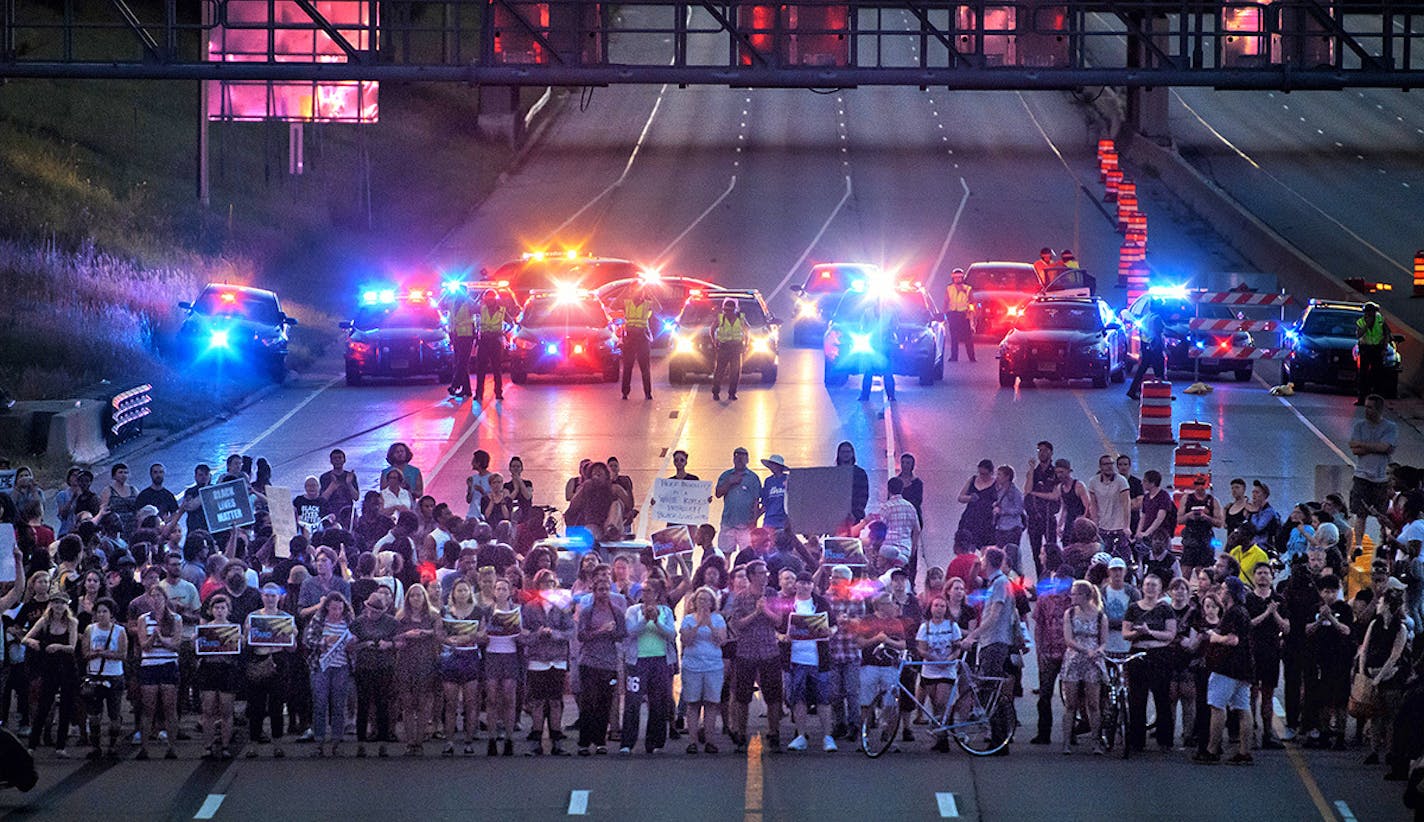 Black Lives Matter protest occupied I-94 for four hours.