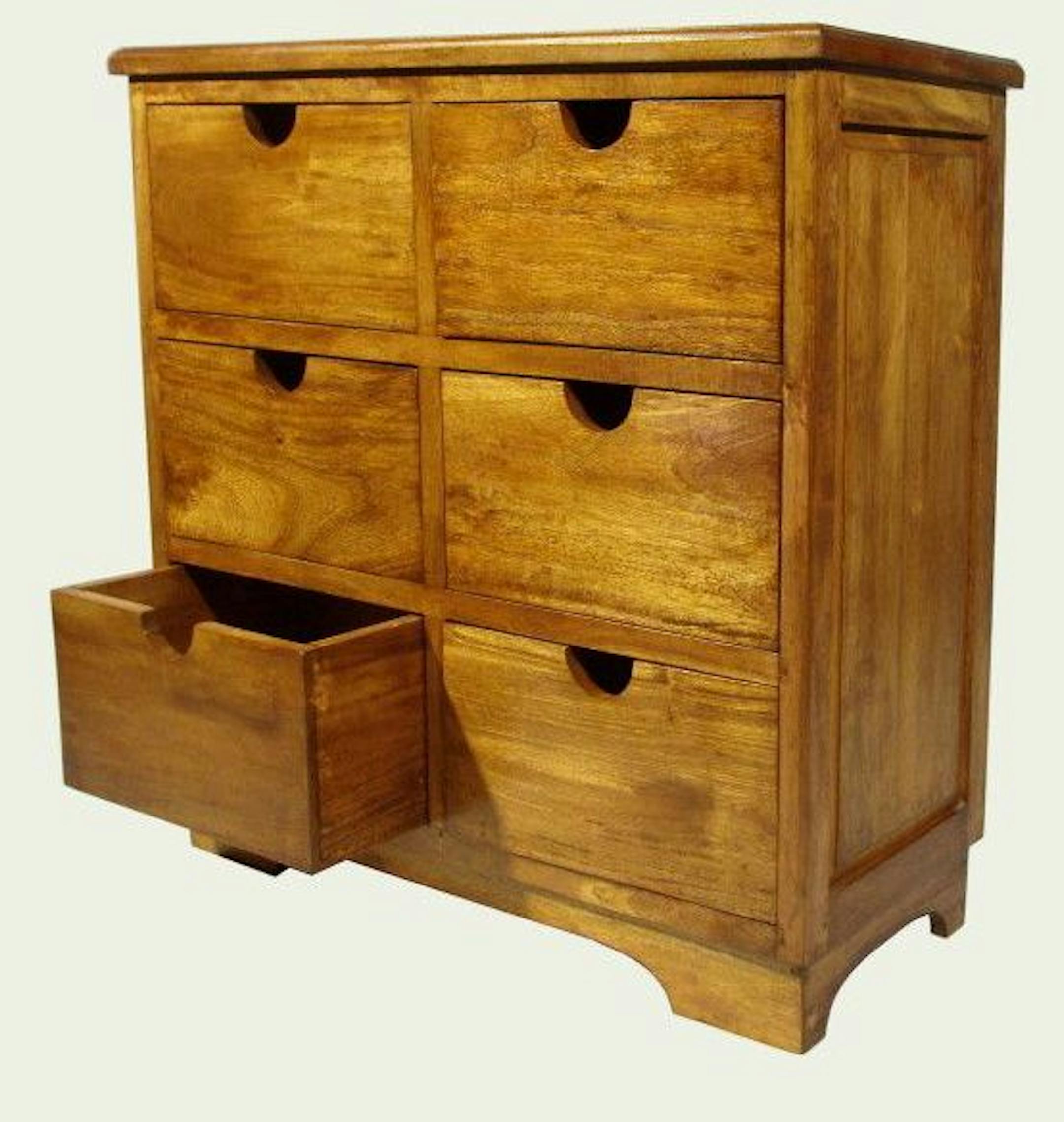 The sideboard/dresser ($659) crafted from salvaged hardwoods in Indonesia is available at Ten Thousand Villages.