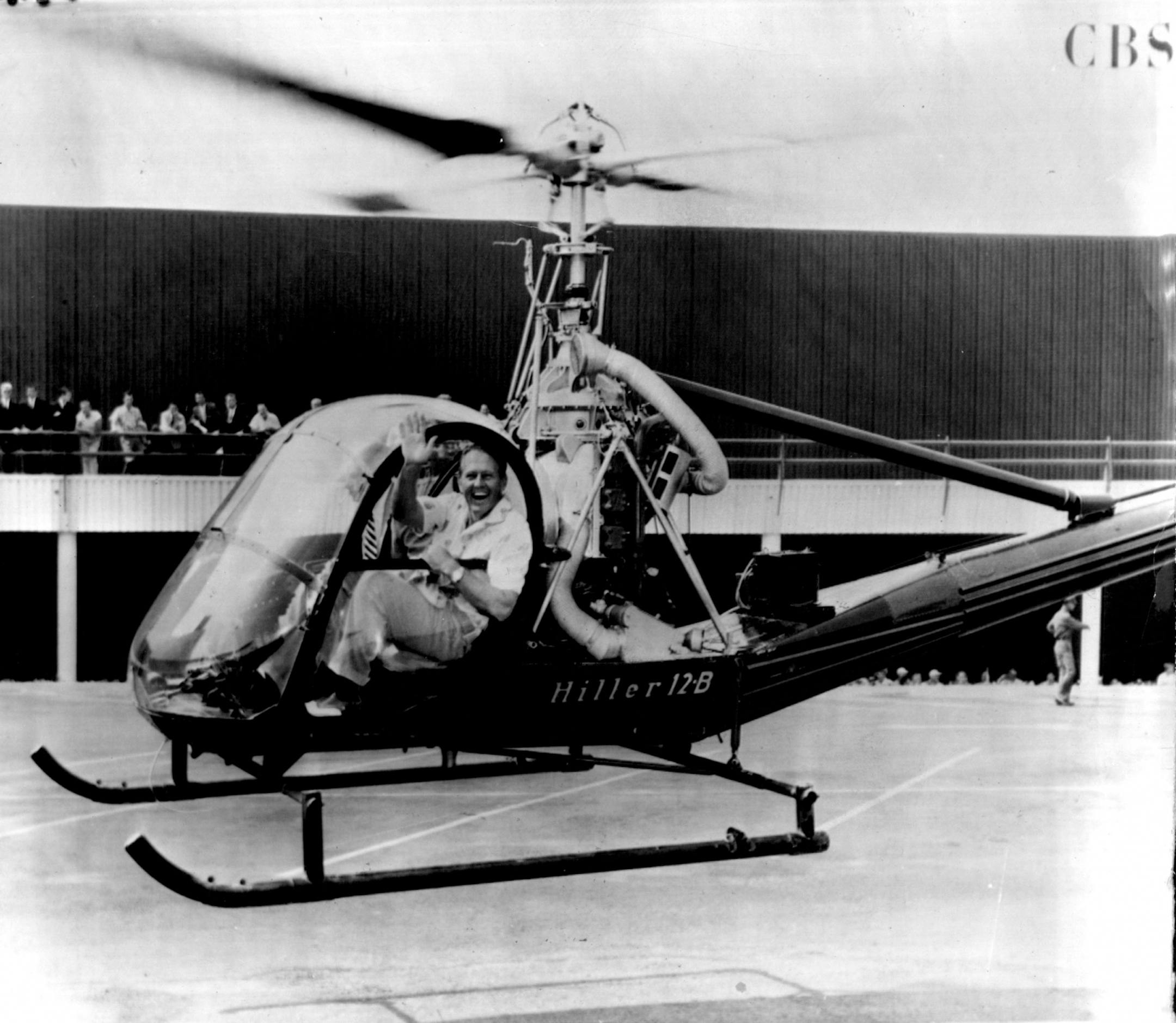 July 17, 1954: Aquatennial-bound Art Linkletter's helicopter departure was part of his show.