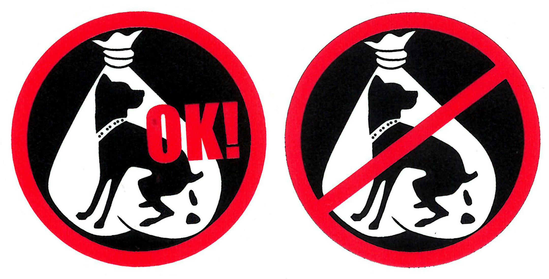 These pro- and anti-dog poop stickers for your garbage may be purchased through Galtier Community School PTO. E-mail galtierpto@gmail.com.