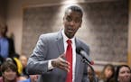 Abdi Warsame responded to questions asked by the Minneapolis Public Housing Authority board of commissioners.