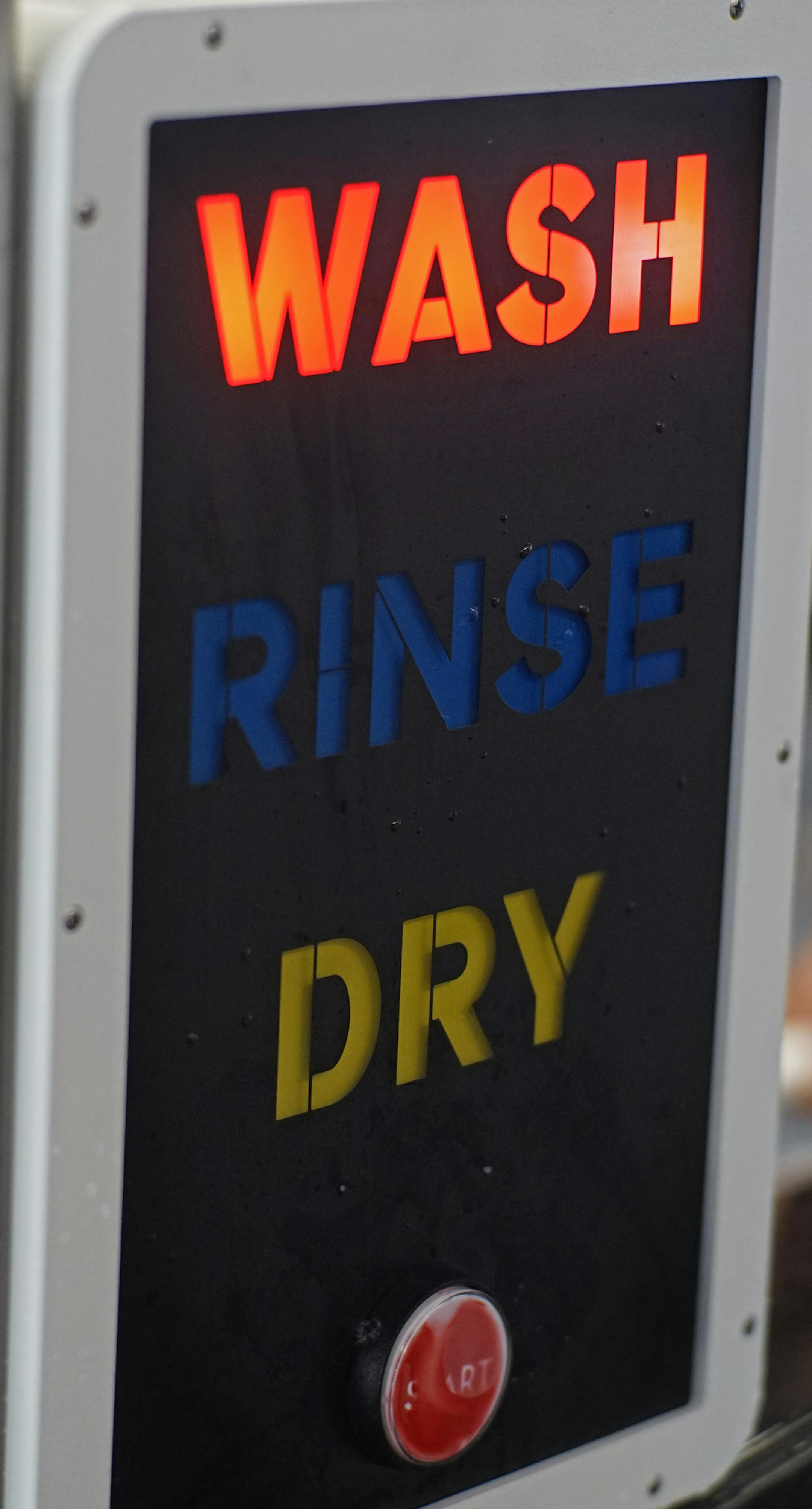 The sign invite kids to get soaped up cleaning simulated car parts.The car wash, which is part of the first exhibit, called "Forces at Play," invites visitors to test out various displays that pose challenges in science, technology and engineering -- sans directions.]RichardTsong-Taatarii richard.tsong-taatarii@startribune.com