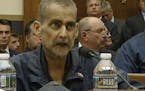 This still image taken from video shows Retired NYPD Detective and 9/11 Responder, Luis Alvarez speaks during a hearing by the House Judiciary Committ