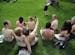 Saying it's a matter of gender equity and freedom of expression, topless demonstrators gathered at Gold Medal Park Sunday August 23, 2015 in Minneapol