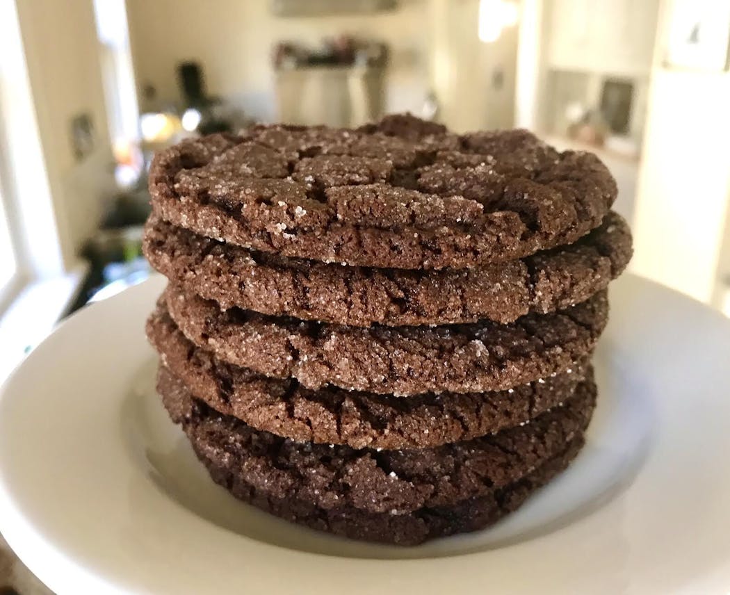 Chocolate sugar cookies from “The Vanilla Bean Baking Book” by Sarah Kieffer.
