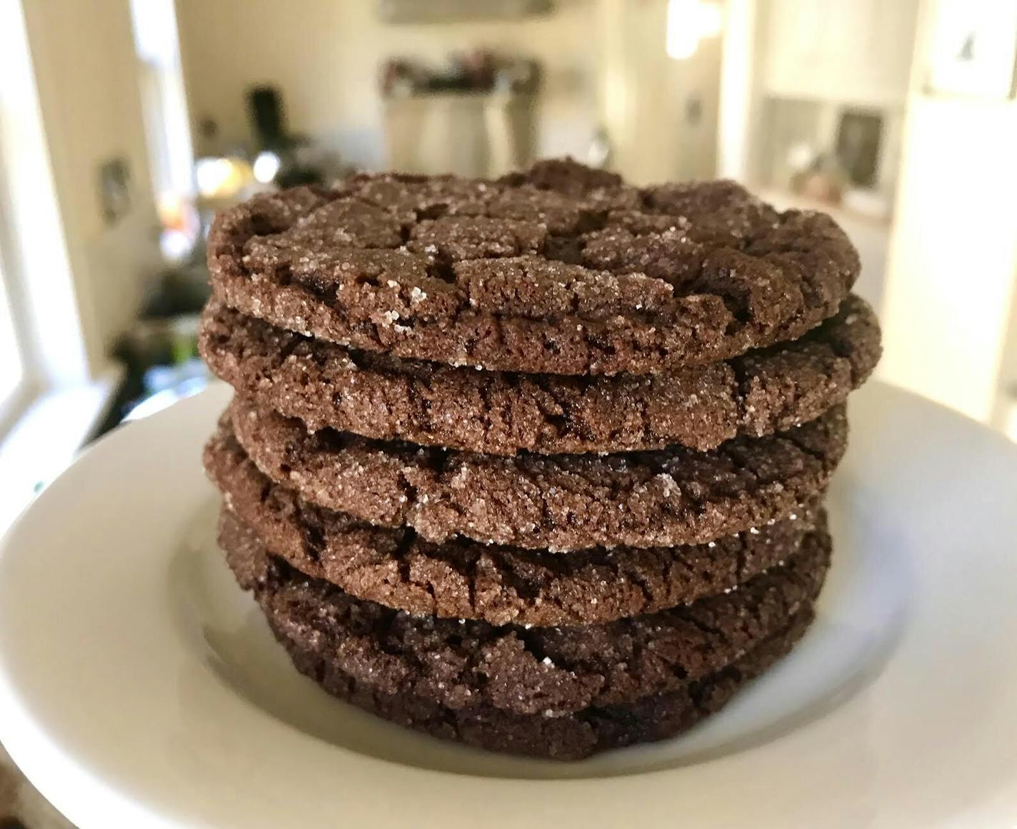 Chocolate sugar cookies from "The Vanilla Bean Baking Book" by Sarah Kieffer.