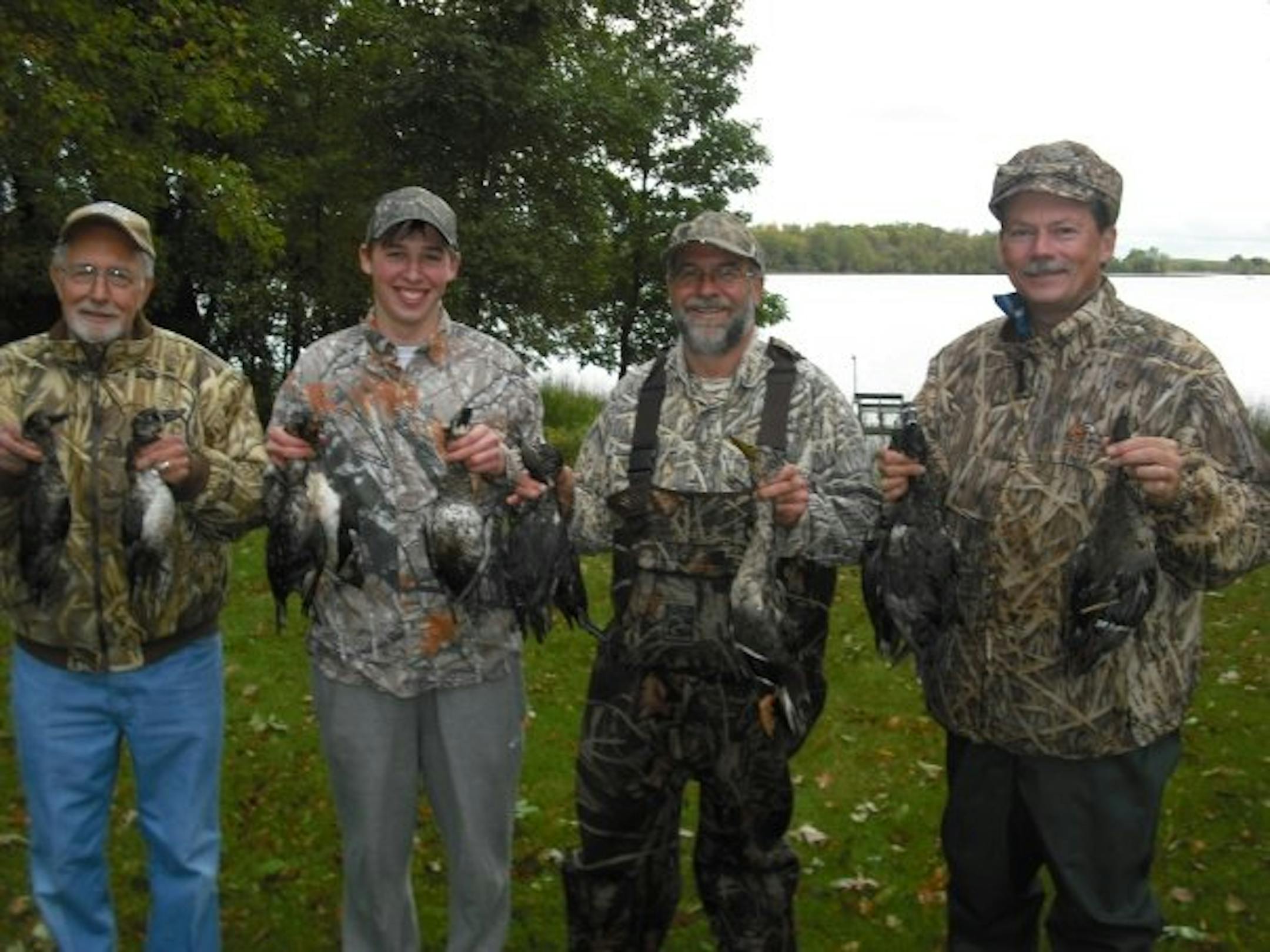 Grandpa after leading a successful hunt with 3 generations of Capecchis.