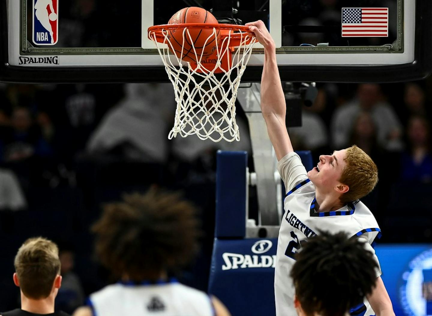 Eastview forward Henry Shannon III (22) dunked the ball in the second half against East Ridge. ]   Aaron Lavinsky ¥ aaron.lavinsky@startribune.com