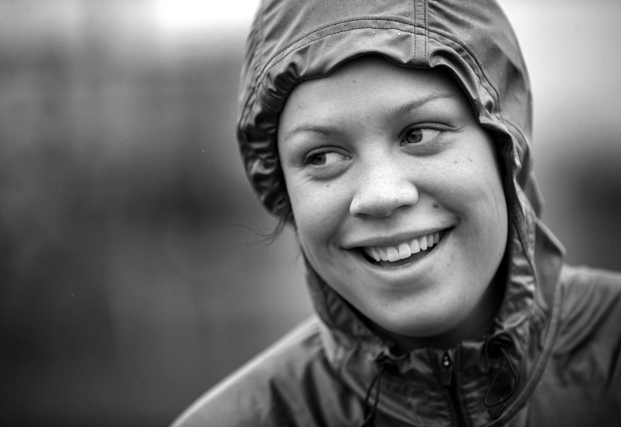 Rachel Banham took a break during a workout on April 23, 2015. Banham was cleared to run for the first time earlier that week after her season ending injury in back in December of 2014. Although the injury happened during her senior year Banham received a medical hardship waiver to return for 2015-16 season.