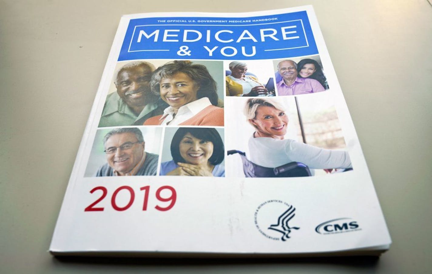 The U.S. Medicare Handbook is photographed Thursday, Nov. 8, 2018, in Washington. Seniors in many states will be able to get additional services like help with chores, safety devices and respite for caregivers next year through private 'Medicare Advantage' insurance plans. It's a sign of potentially big changes for Medicare.