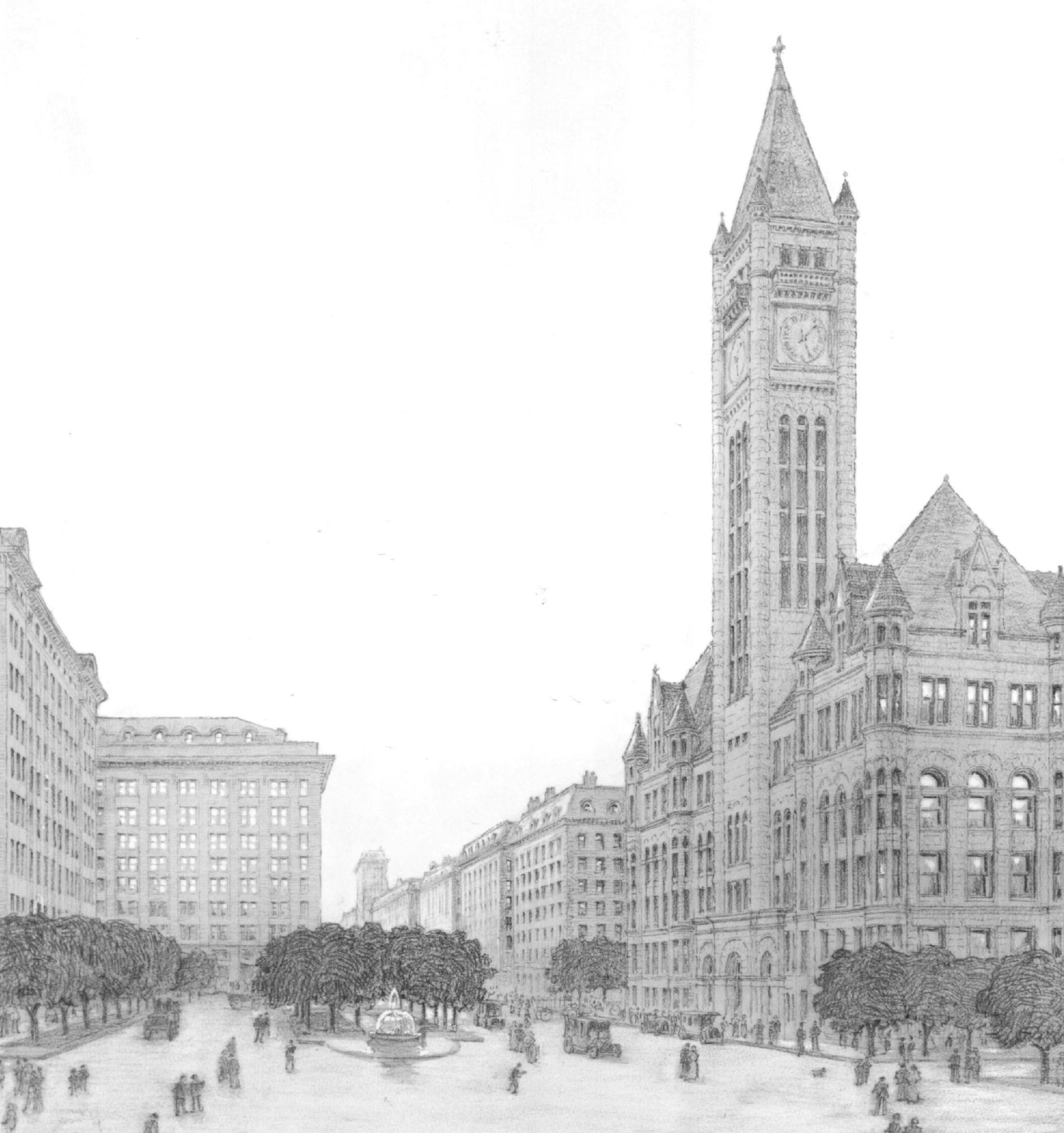 February 11, 1990 Sooner or later, those interested in the way Minneapolis looks stumble upon the 1917 City Plan Copies of the big red leather-bound book still can be found in the Minneapolis Public Library, the Municipal Information library in Minneapolis City Hall, the Hennepin County Historical Society, in private collections and even in used-book stores. Those who have found the book speak in hushed tones of its blueprint for a Minneapolis that never came to be. The images still ignite our i