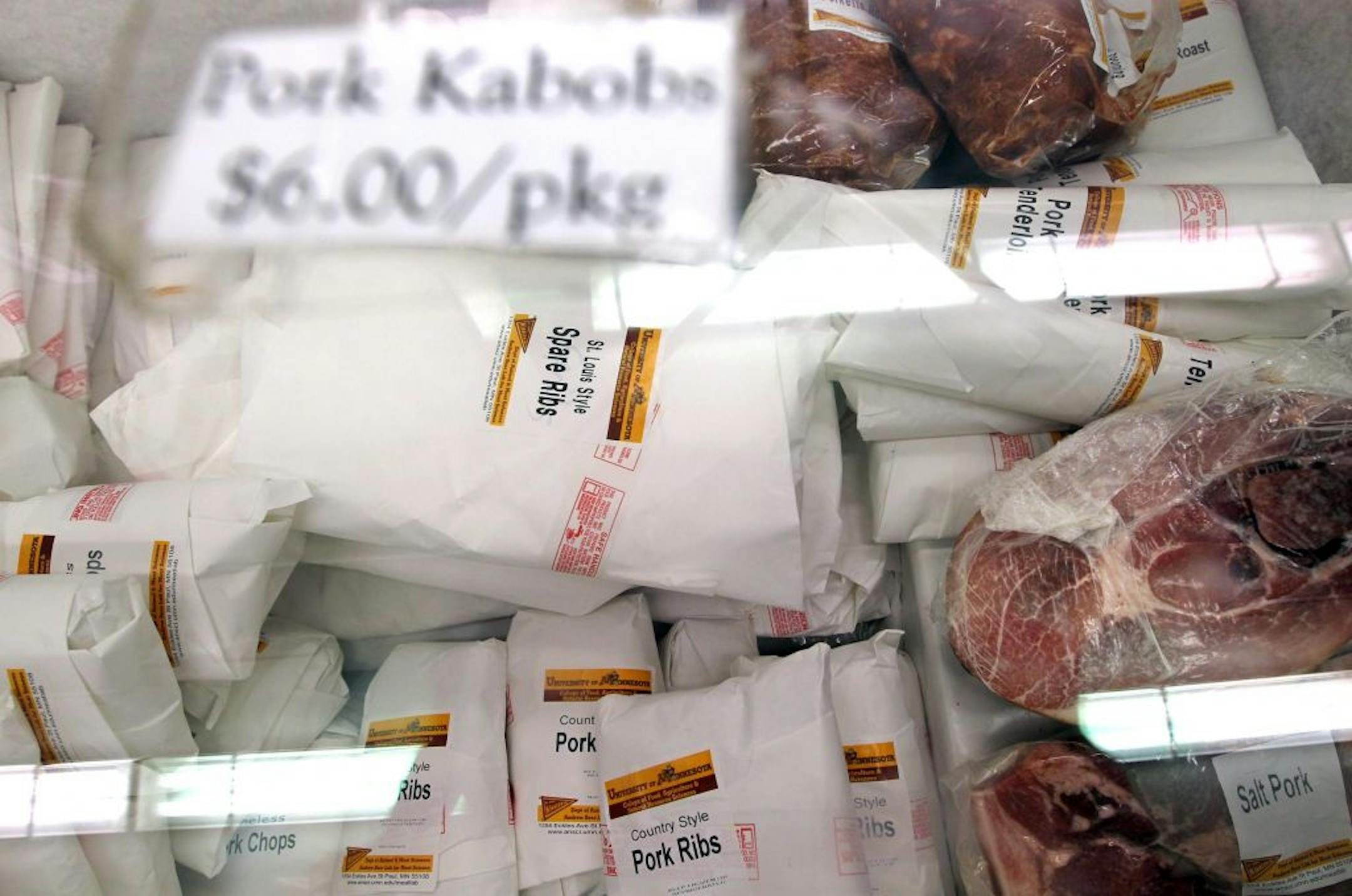 Every Wednesday from 2pm to 5pm, the public is welcome to buy student-processed meat in the Meat Lab in the Andrew Boss Laboratory of Meat Science at the University of Minnesota