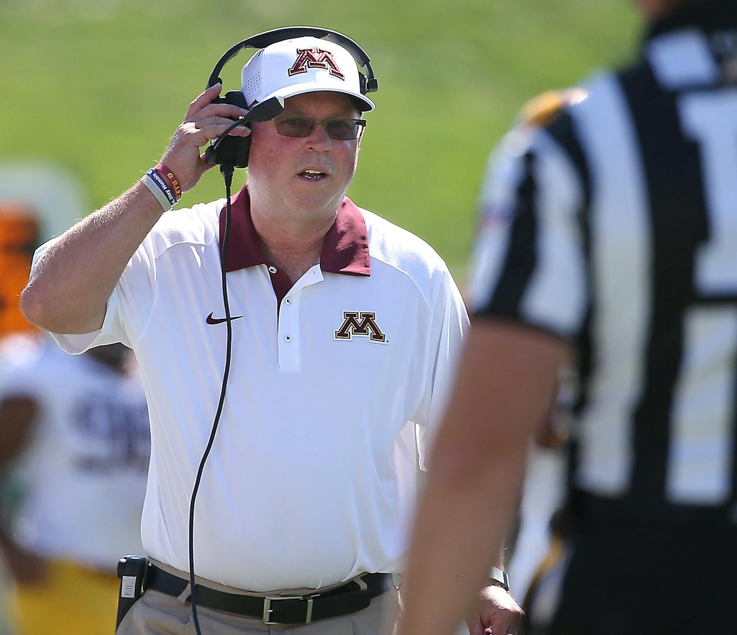 Minnesota Head Coach Jerry Kill in the first quarter as Minnesota took on Colorado State at Sonny Lubick Field at Hughes Stadium, Saturday, September 12, 2015 in Ft. Collins, CO. ] (ELIZABETH FLORES/STAR TRIBUNE) ELIZABETH FLORES &#x2022; eflores@startribune.com