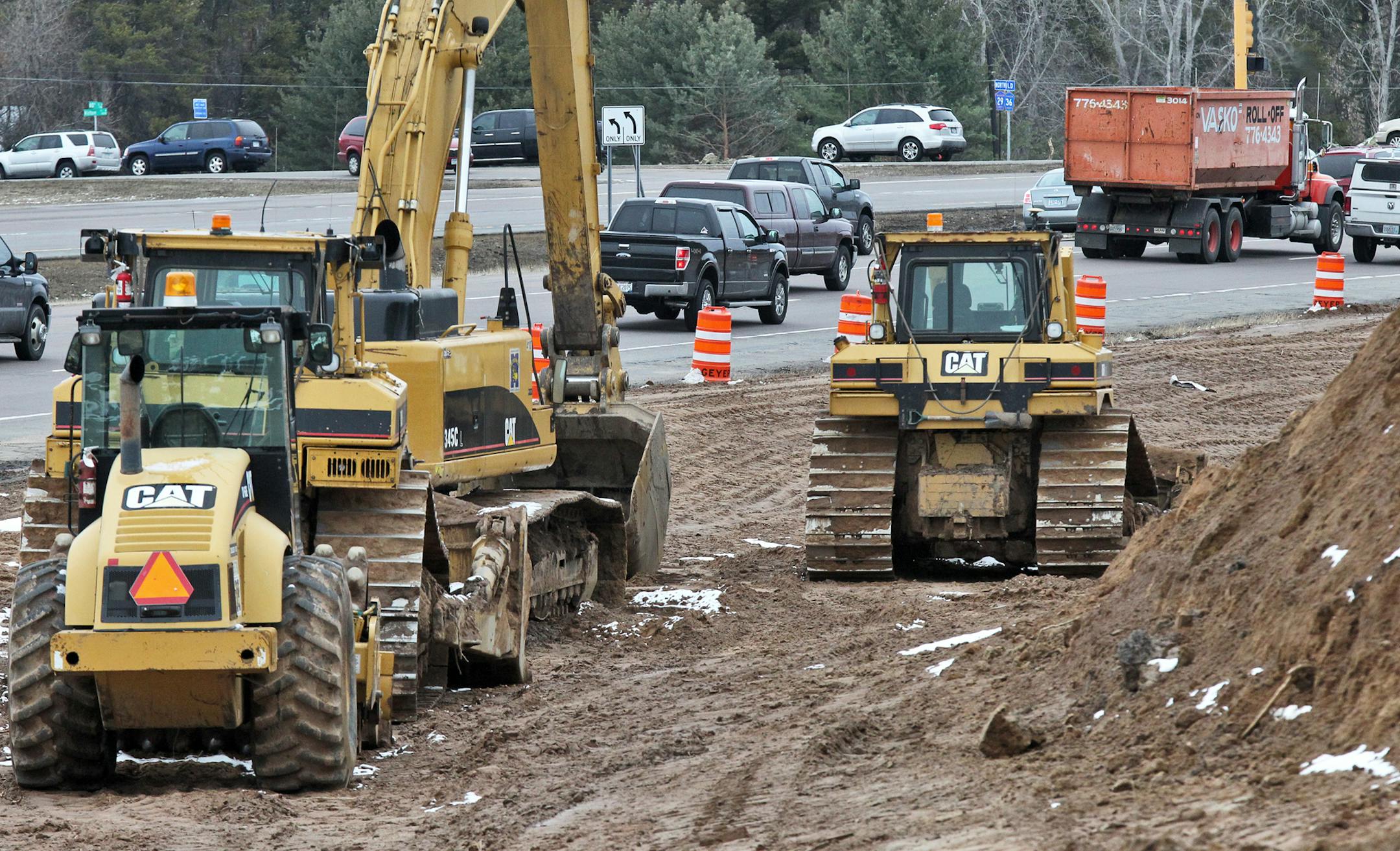 Road construction at Highway 36 and Hilton Trail in Pine Springs. (MARLIN LEVISON/STARTRIBUNE(mlevison@startribune.com (cq)