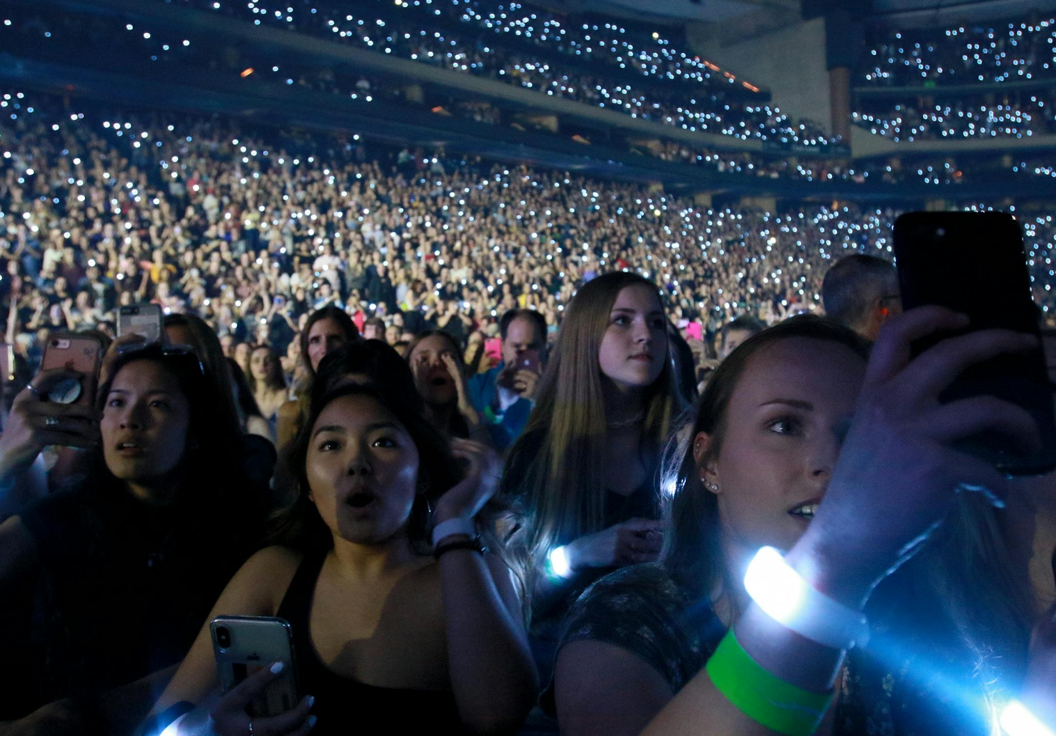 Shawn Mendes performs Friday, June 21, 2019, at the Xcel Energy Center in St. Paul, MN.