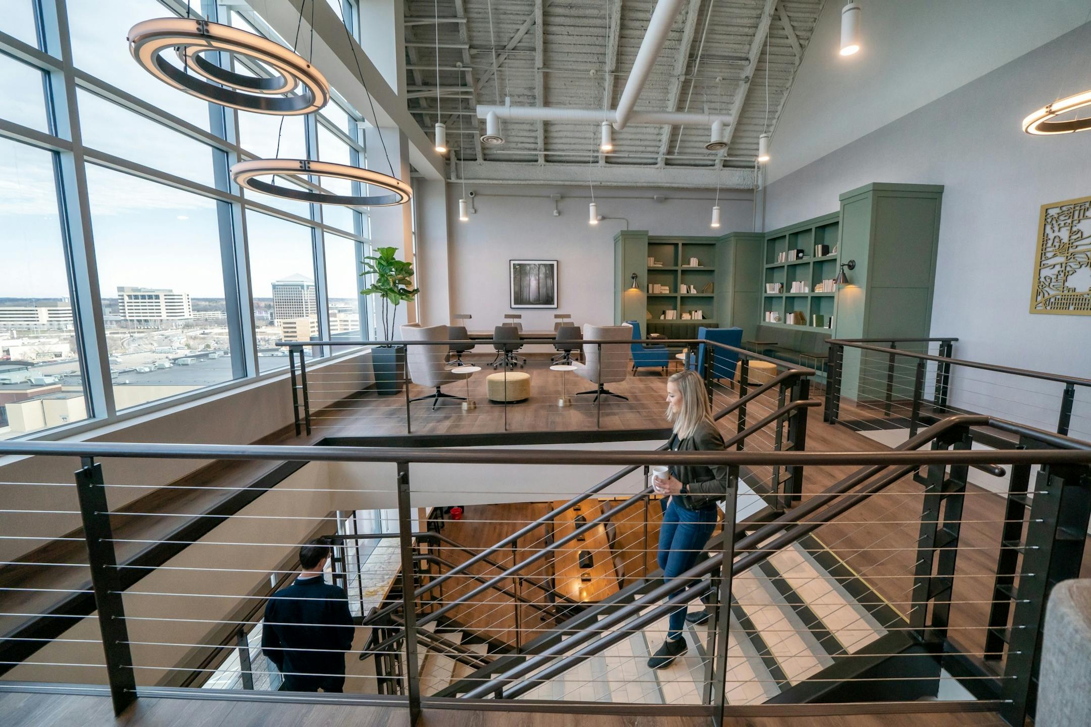 The quiet zone and library.