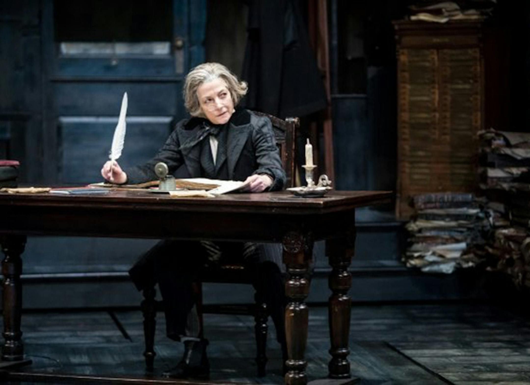 Charity Jones as Scrooge in "A Christmas Carol" at the Guthrie Theater. ORG XMIT: lQY8yjOaDJOoS-xmNM0L