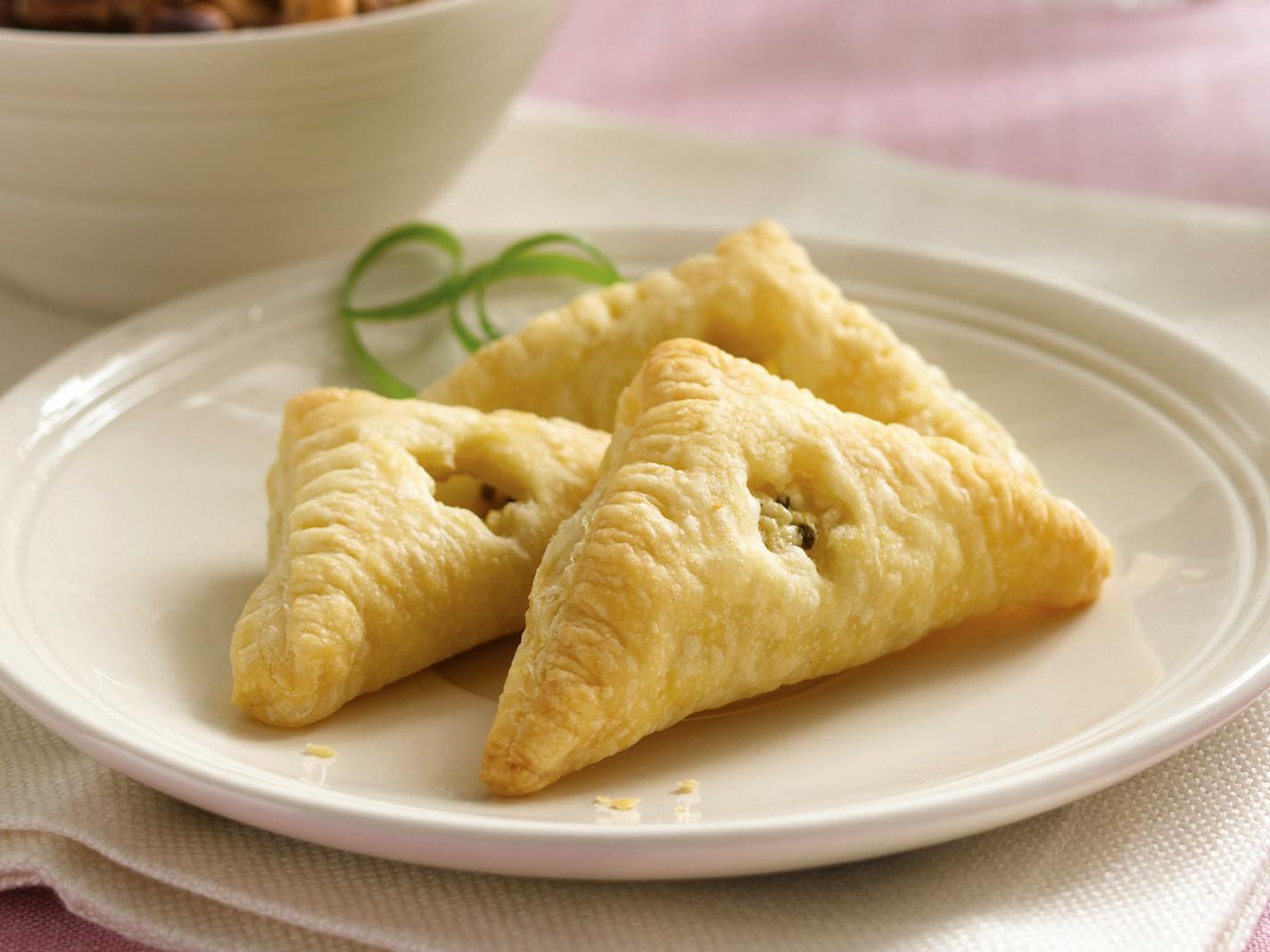 Feta Cheese, Lemon and Chive Turnovers were among the potluck recipes at the Betty Crocker celebration. Provided.