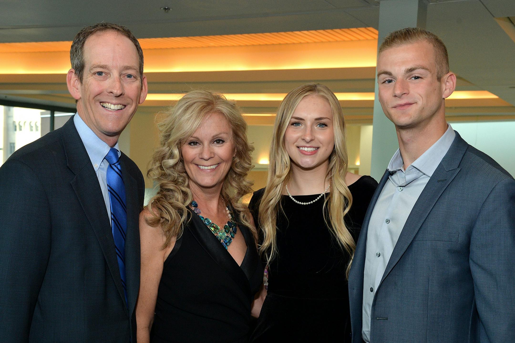 From left, PACER Center board of directors member, Don McNeil, Julie McNeil, Raegan Bryan and Evan McNeil.
