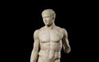 The marble sculpture, “Doryphoros,” is well-known to museum goers. 