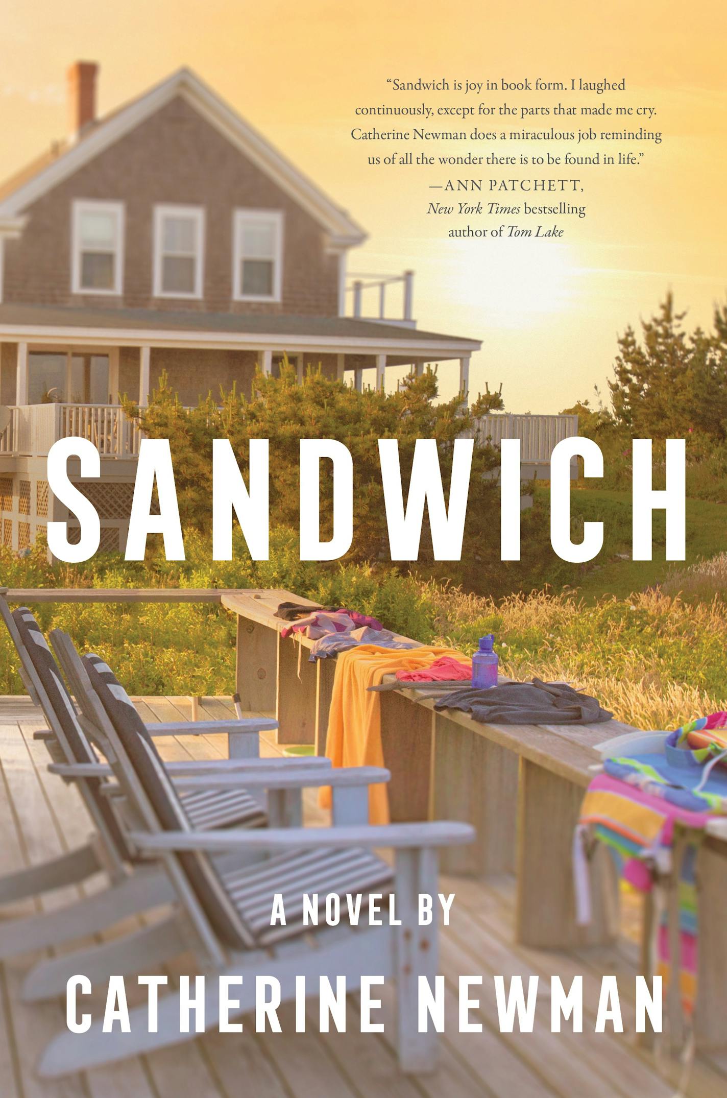 cover of "Sandwich" is a photo of a beach house