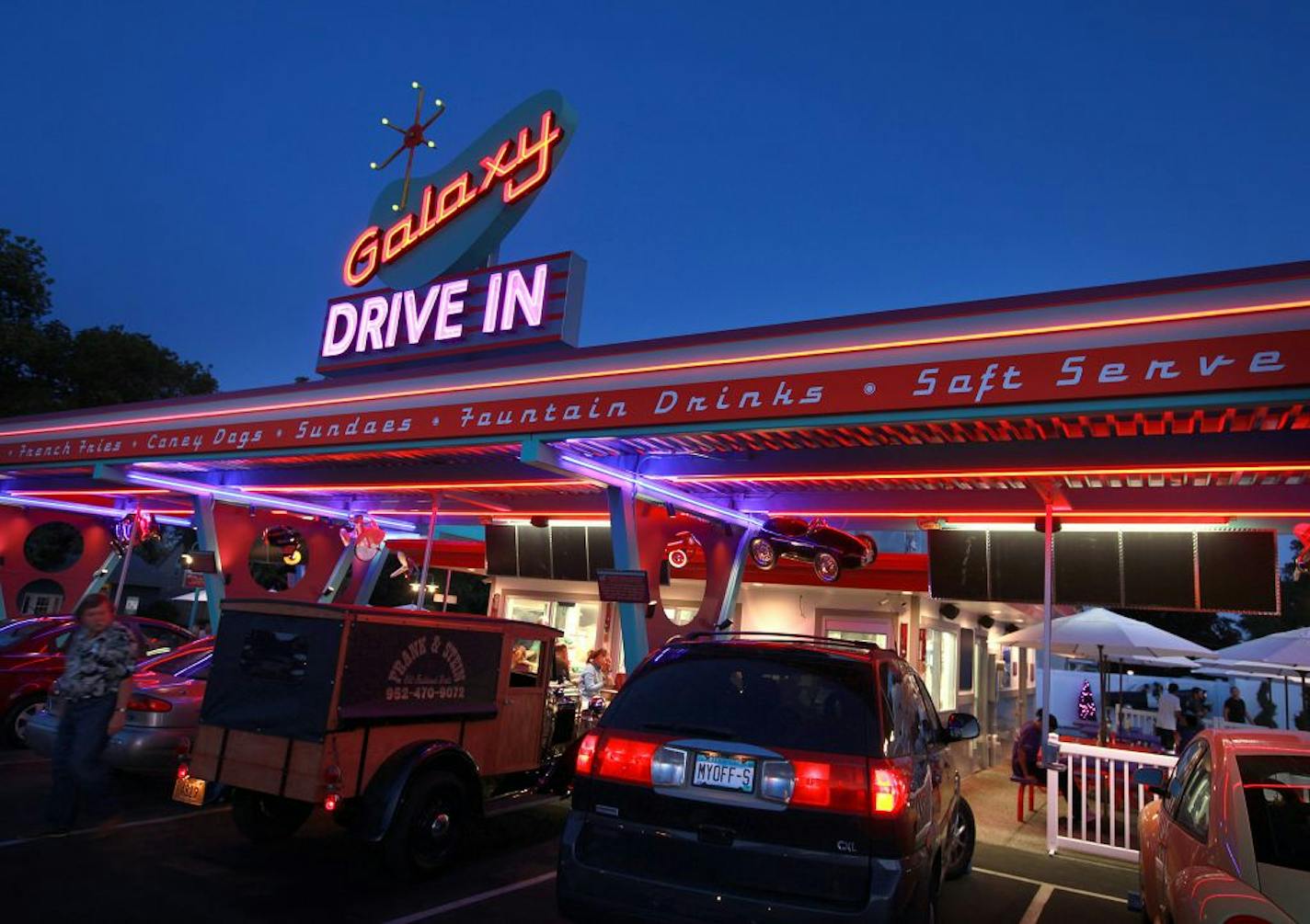 The Galaxy Drive-In includes pet-friendly areas and games.