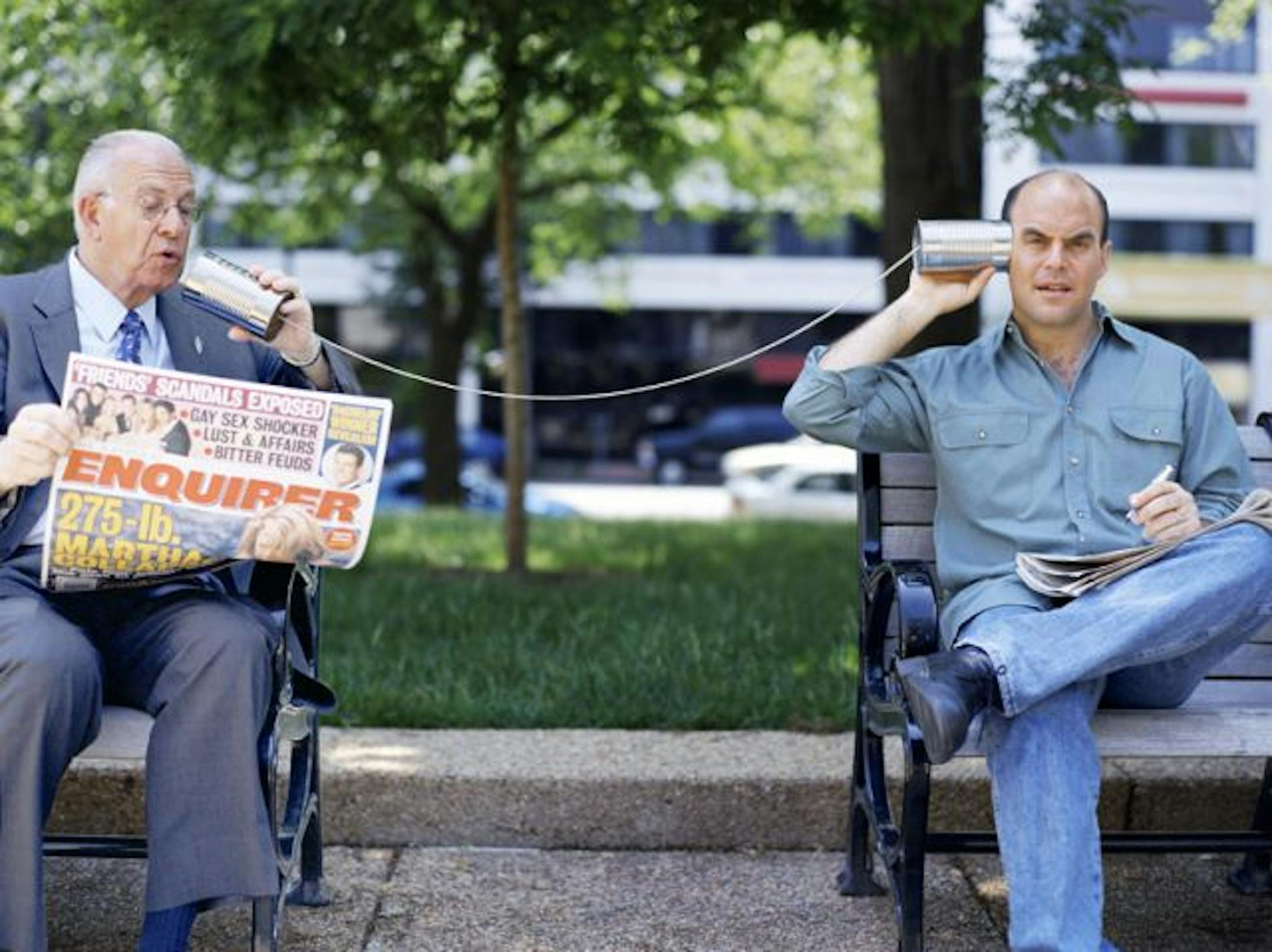 Carl Kasell and Peter Sagal.