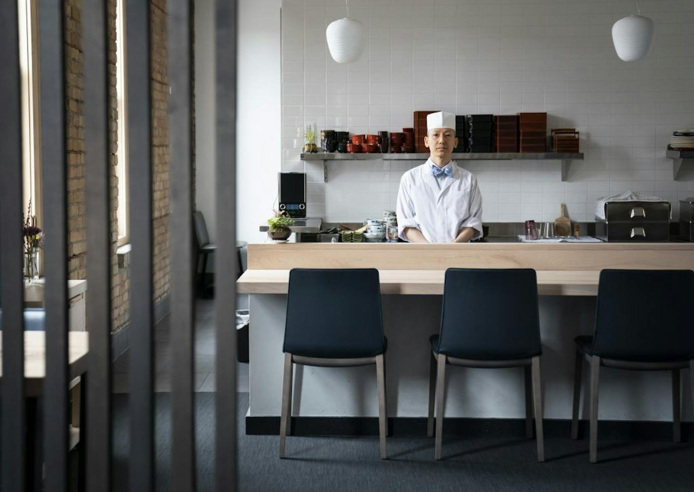 Chef Shigeyuki Furukawa prepares a 10-course feast at Kaiseki Furukawa in Minneapolis.