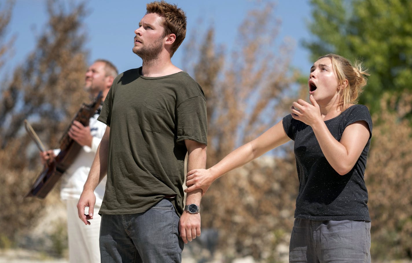 Jack Reynor and Florence Pugh in "Midsommar."